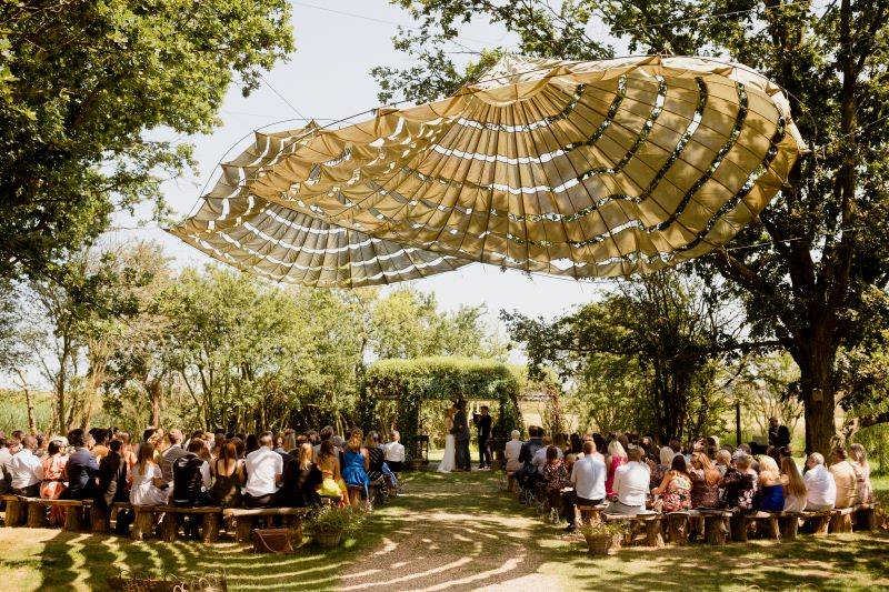 The Oak Grove woodland wedding venue in Kent